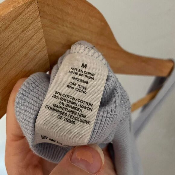 Garage y2k/90s style Baby Tank Cropped Cupid Pastel Blue sz Medium - Picture 4 of 4